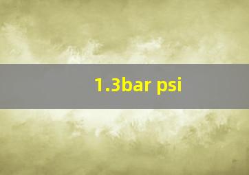 1.3bar psi